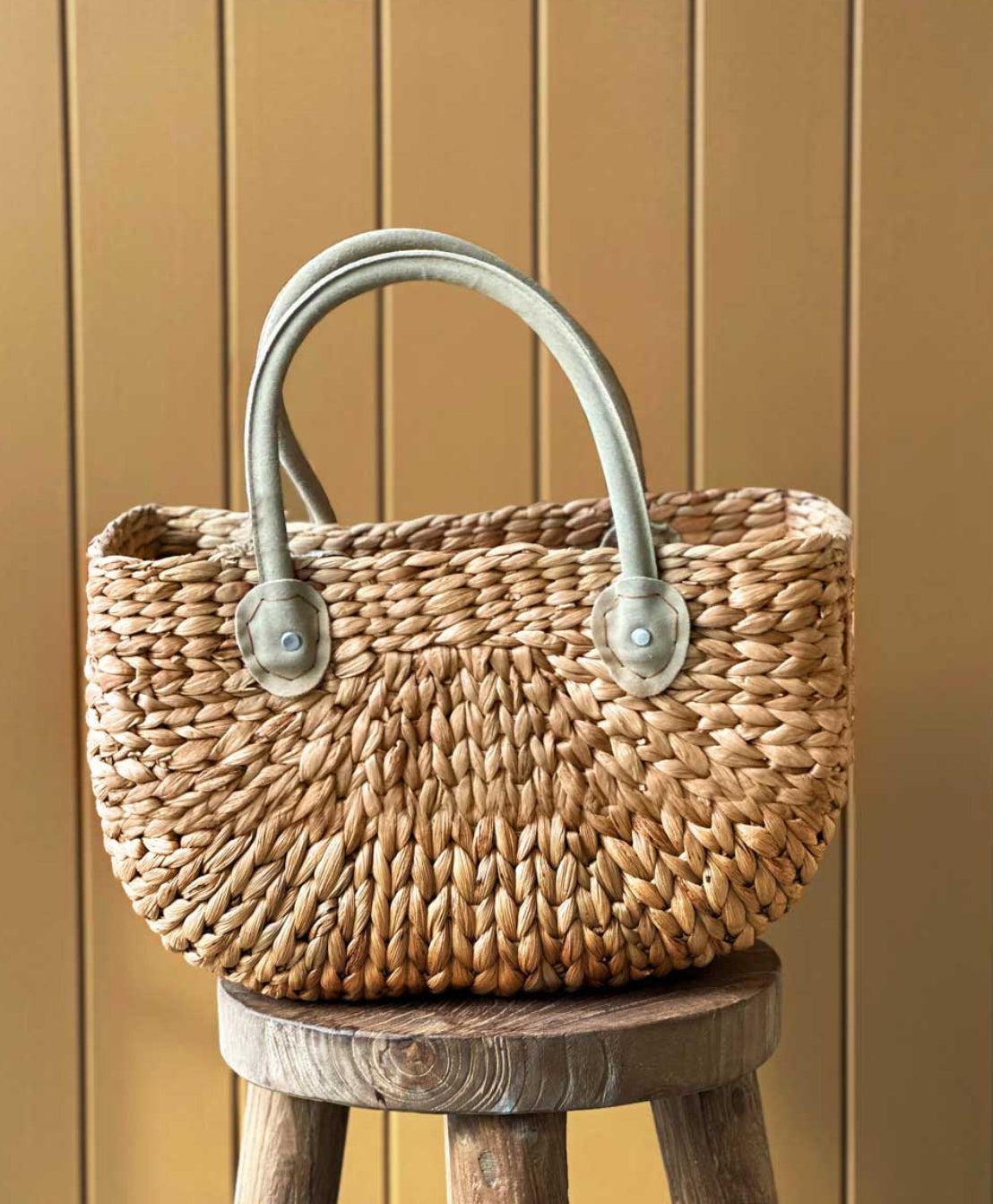 Basket - Suede Handle Harvest
