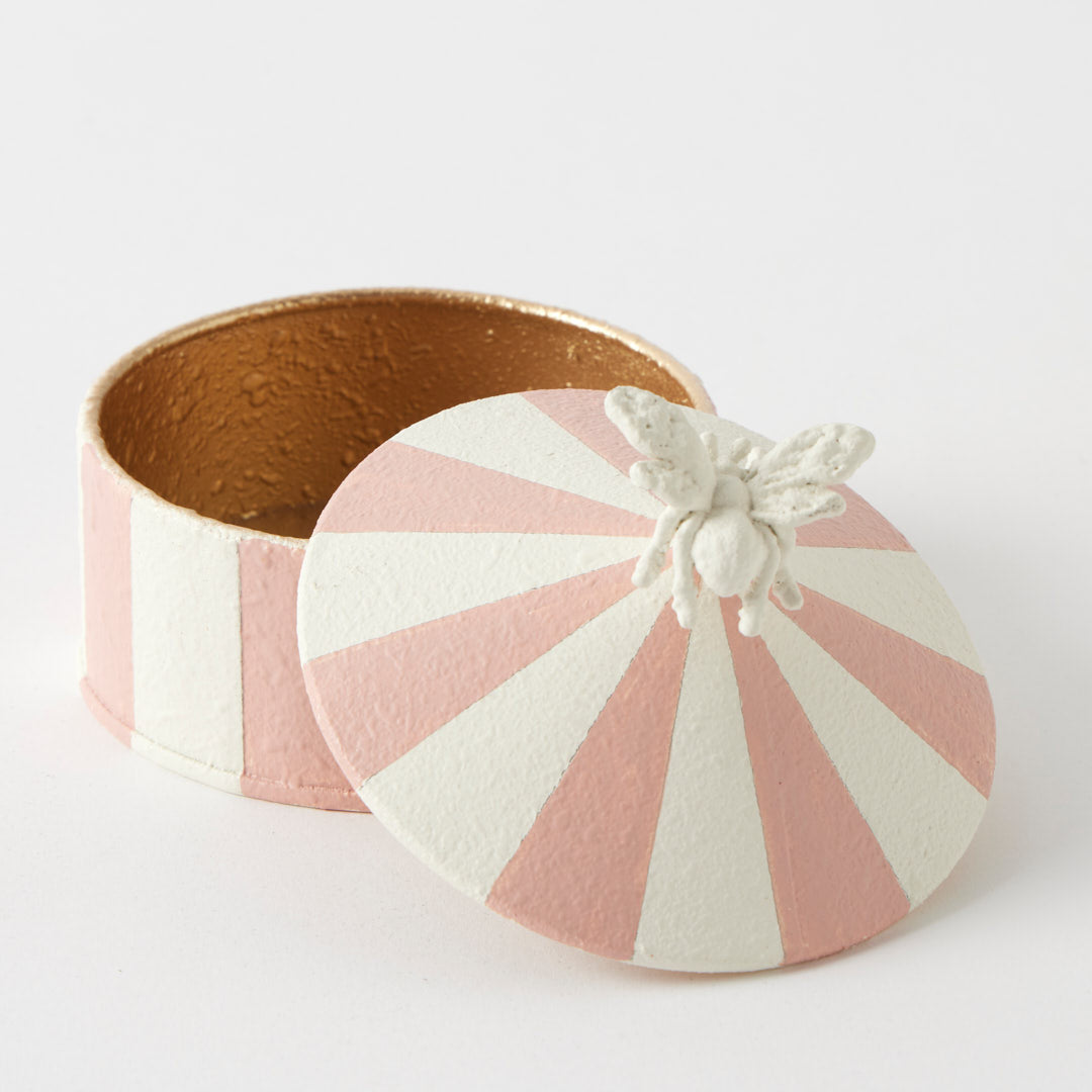 Nature’s Harmony Trinket Box – Pink/Cream