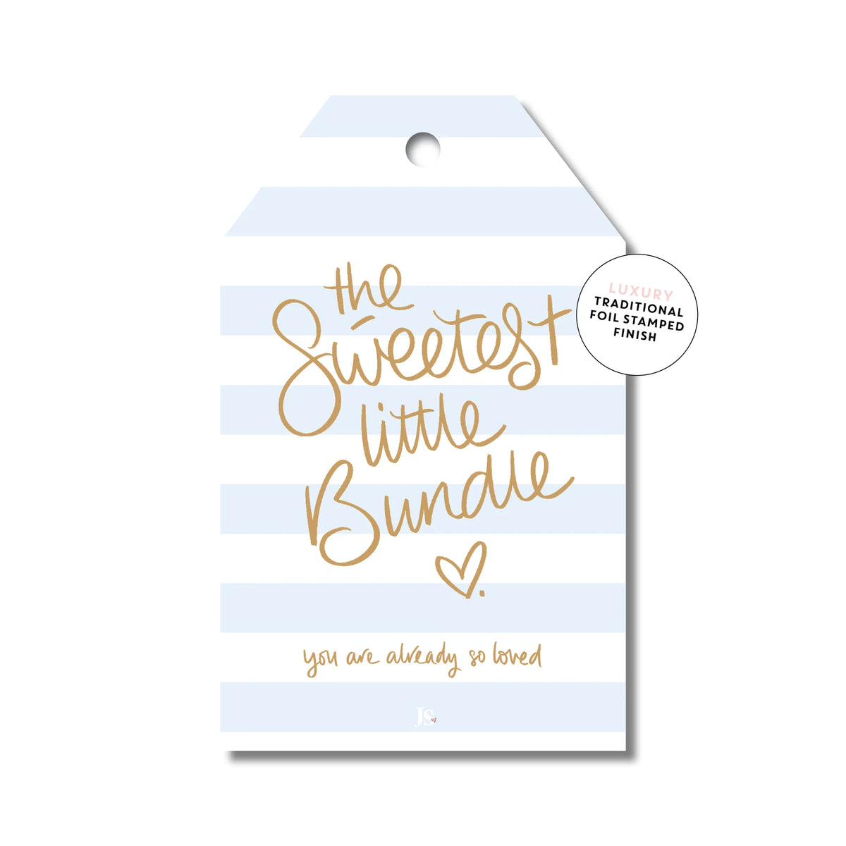 Gift Tag - The Sweetest Little Bundle (Blue)