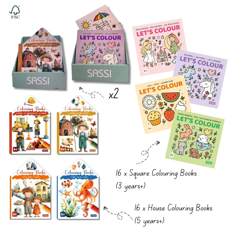Square Colouring Books