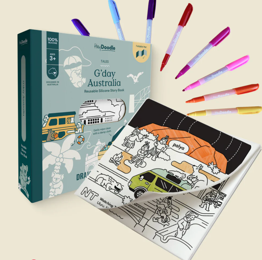 Hey Doodle - Tales - Silicone Story Book (G'Day Australia)
