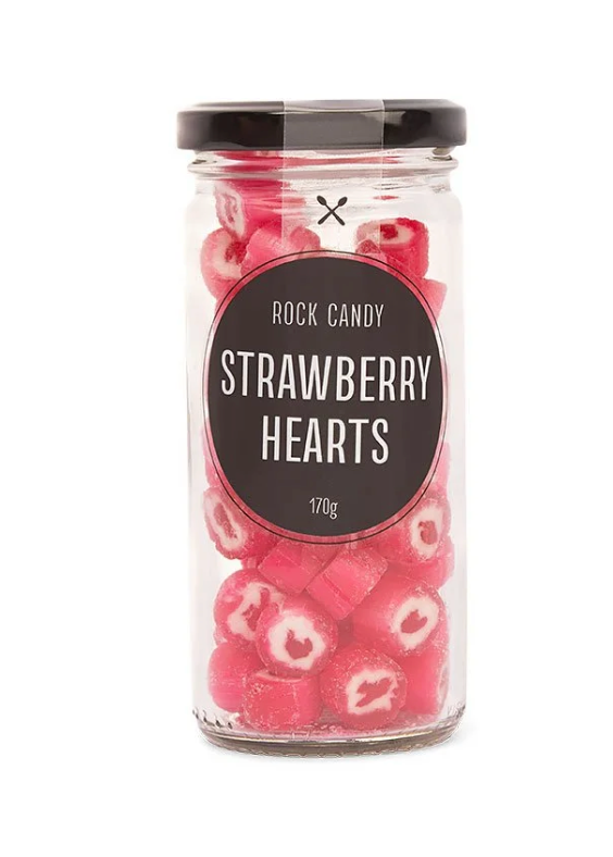 Strawberry Love Hearts Jar 175g
