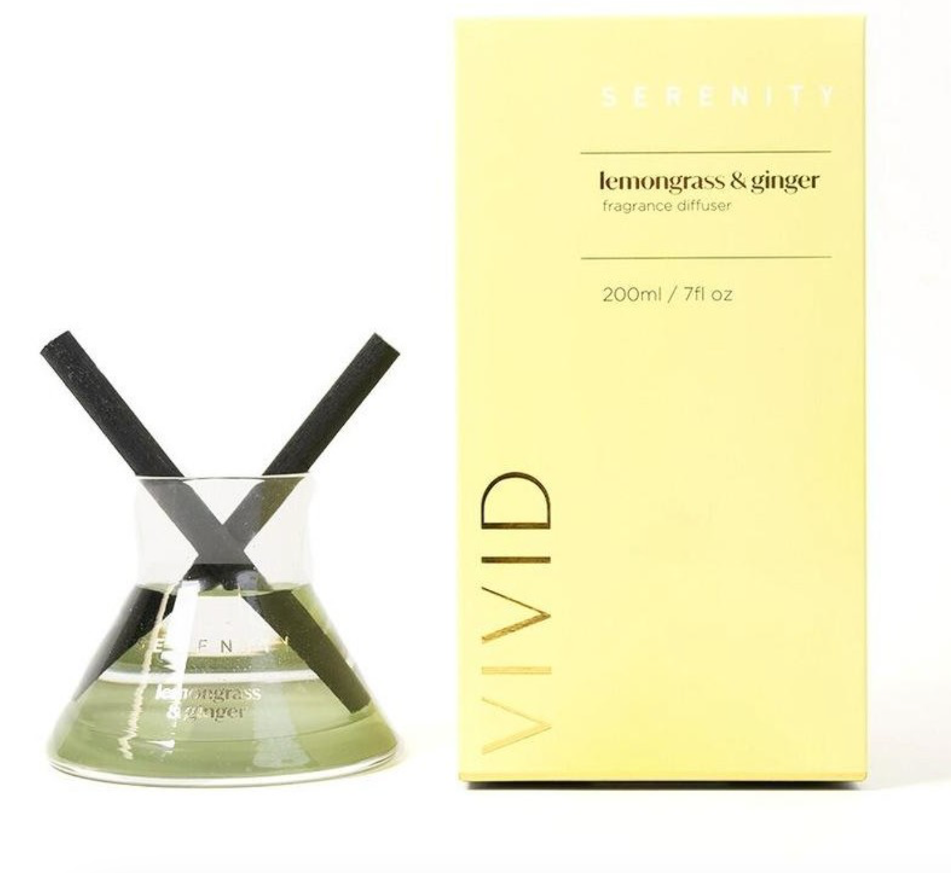 Vivid - Lemongrass & Ginger 200ml Diffuser