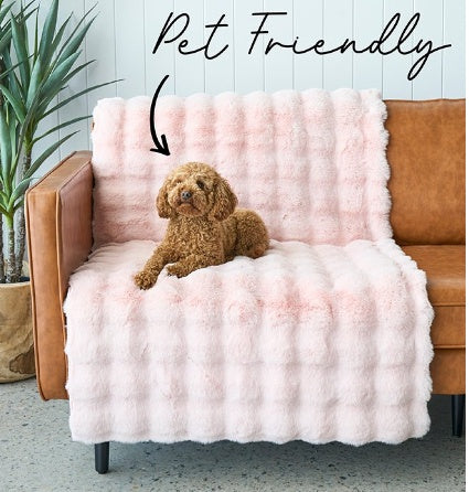 Bubble Washable Rug/Throw (4 colours) 140x70