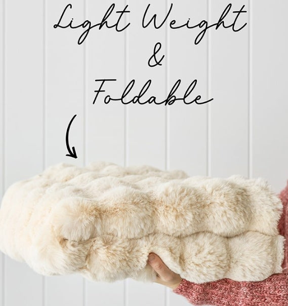 Bubble Washable Rug/Throw (4 colours) 140x70