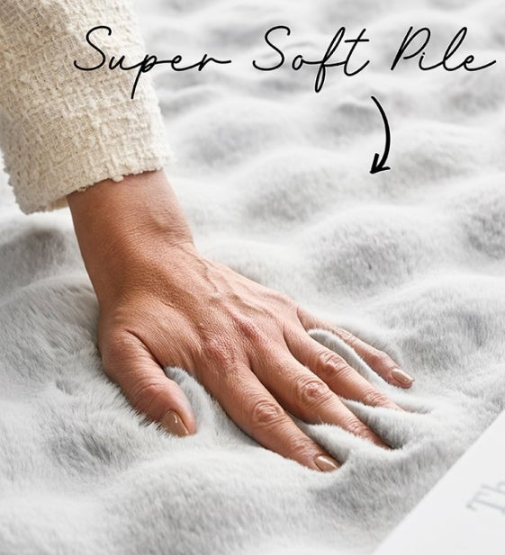 Bubble Washable Rug/Throw (4 colours) 140x70