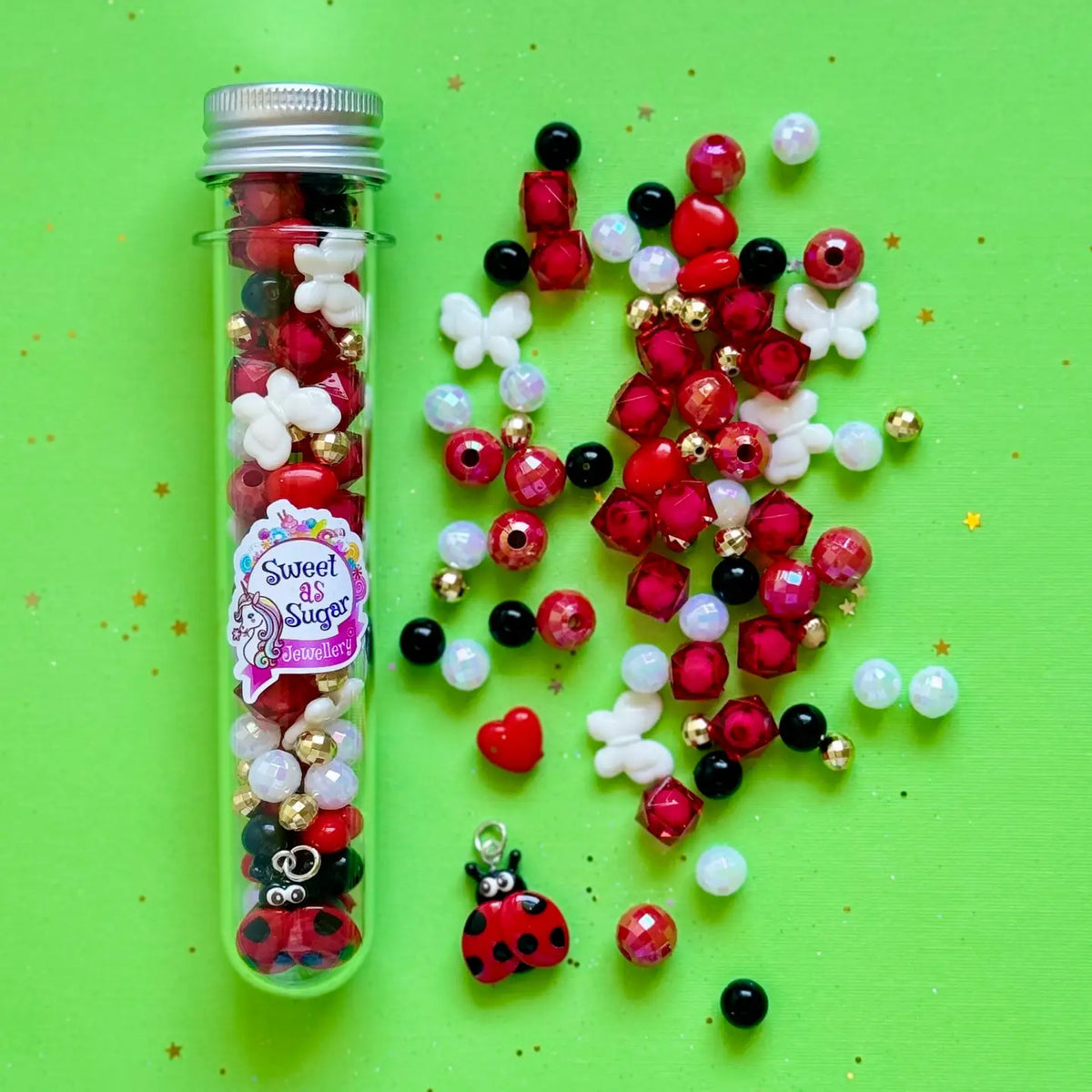 Ladybug Test Tube Jewellery Making Kit