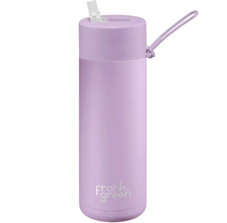 Frank Green - 595ml ceramic drink bottle with straw lid”