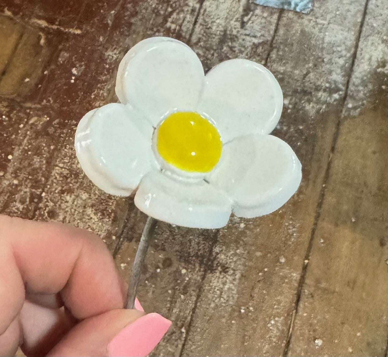 Ceramic Flowers - Mini Daisy White