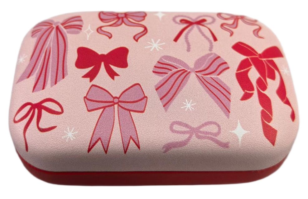 Bows Mini Travel Case Pink 9cm