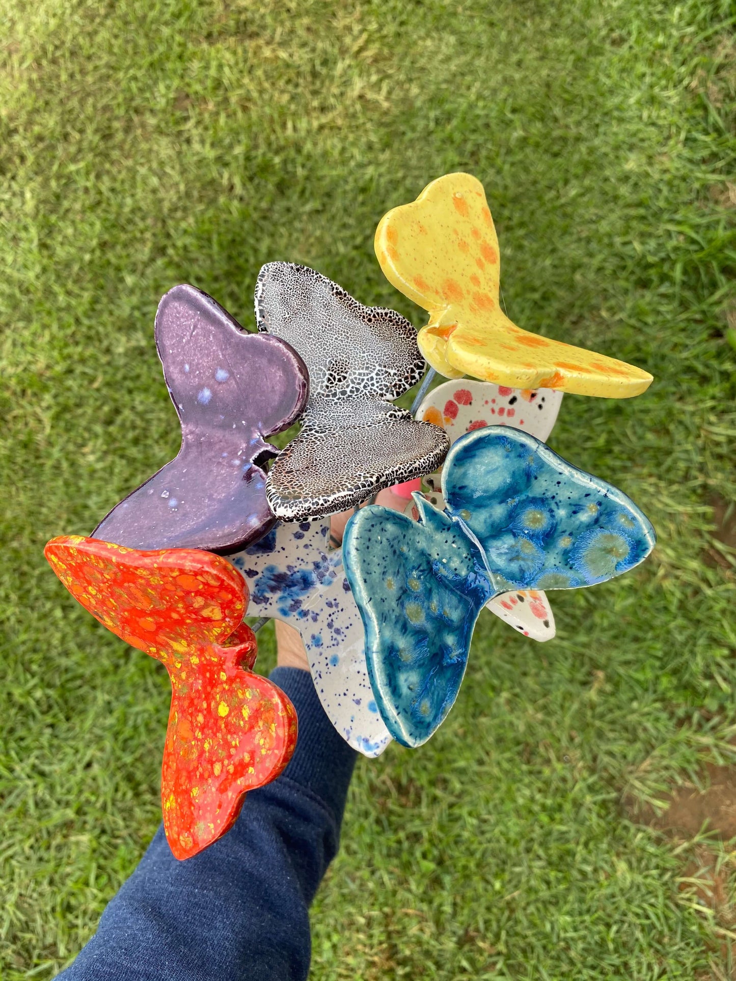 Ceramic Flowers - Butterflies