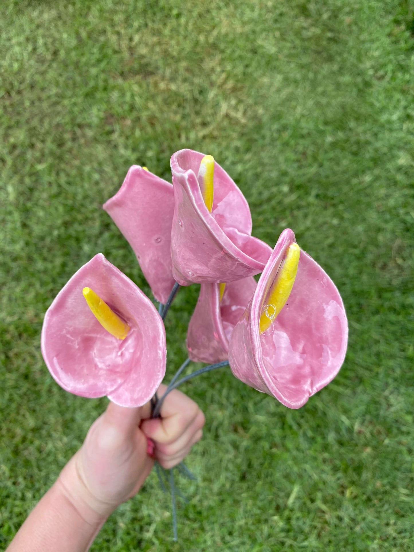 Ceramic Flowers - Lillies sml (Pink)