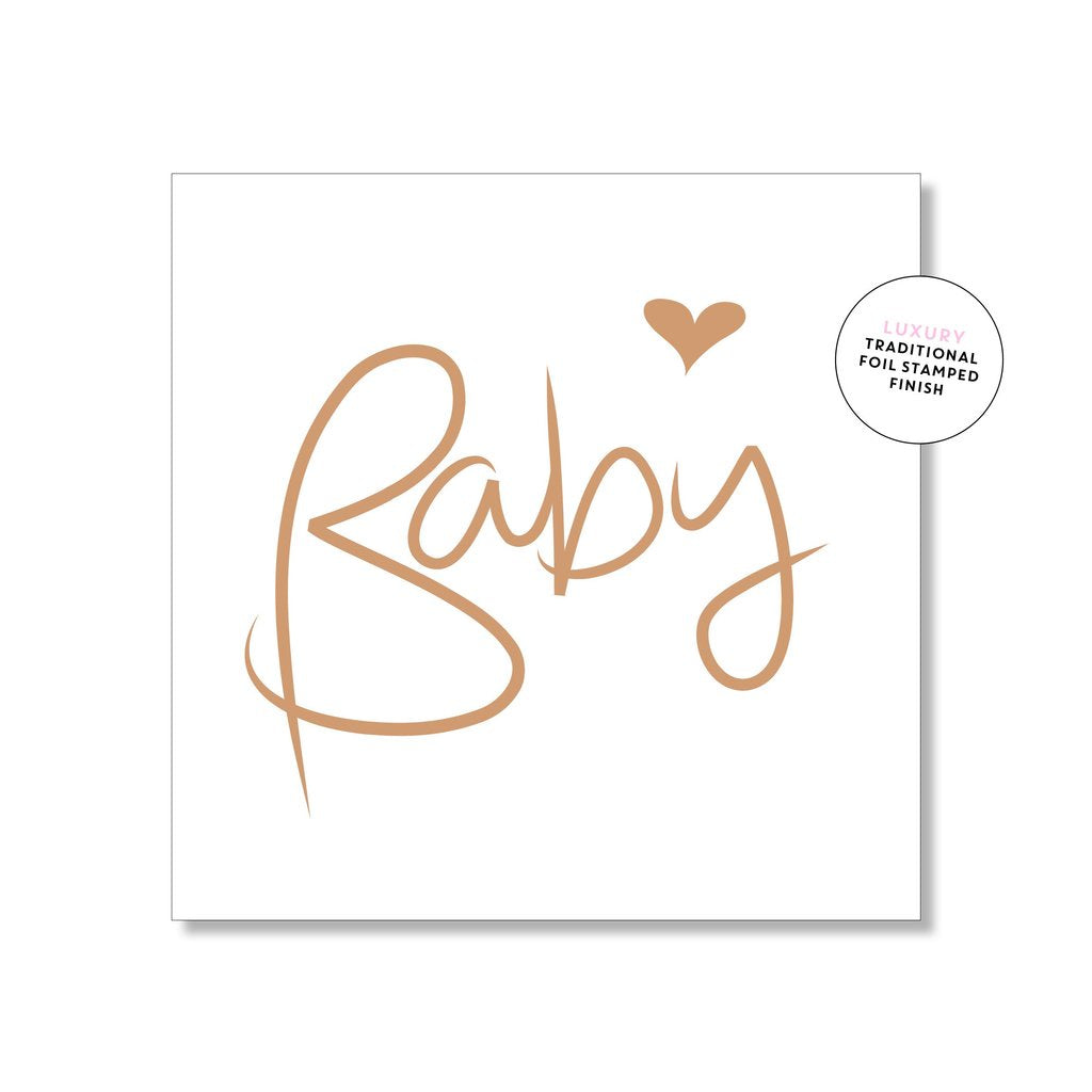 Card - Classic Script Baby