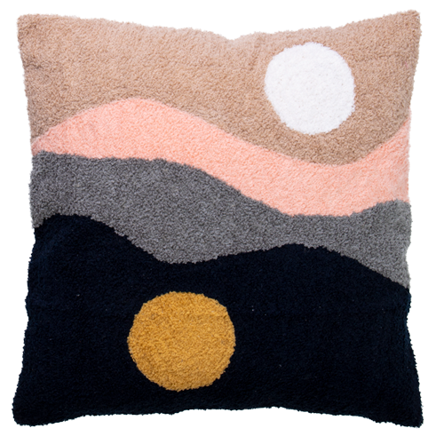 Embellished Cushion - Salmon