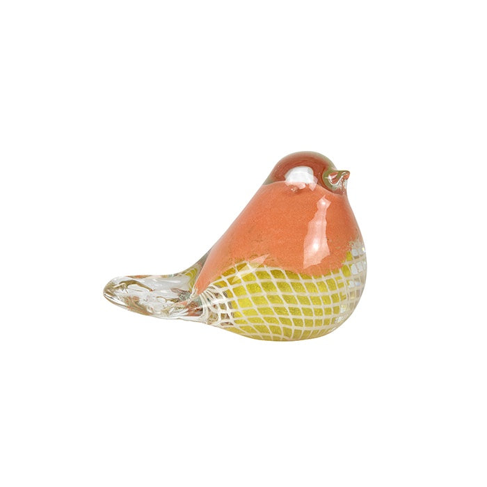 Hyde Glass Bird Orange Yellow