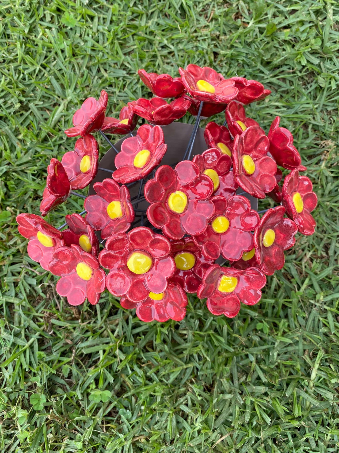 Ceramic Flowers - Mini (Red)