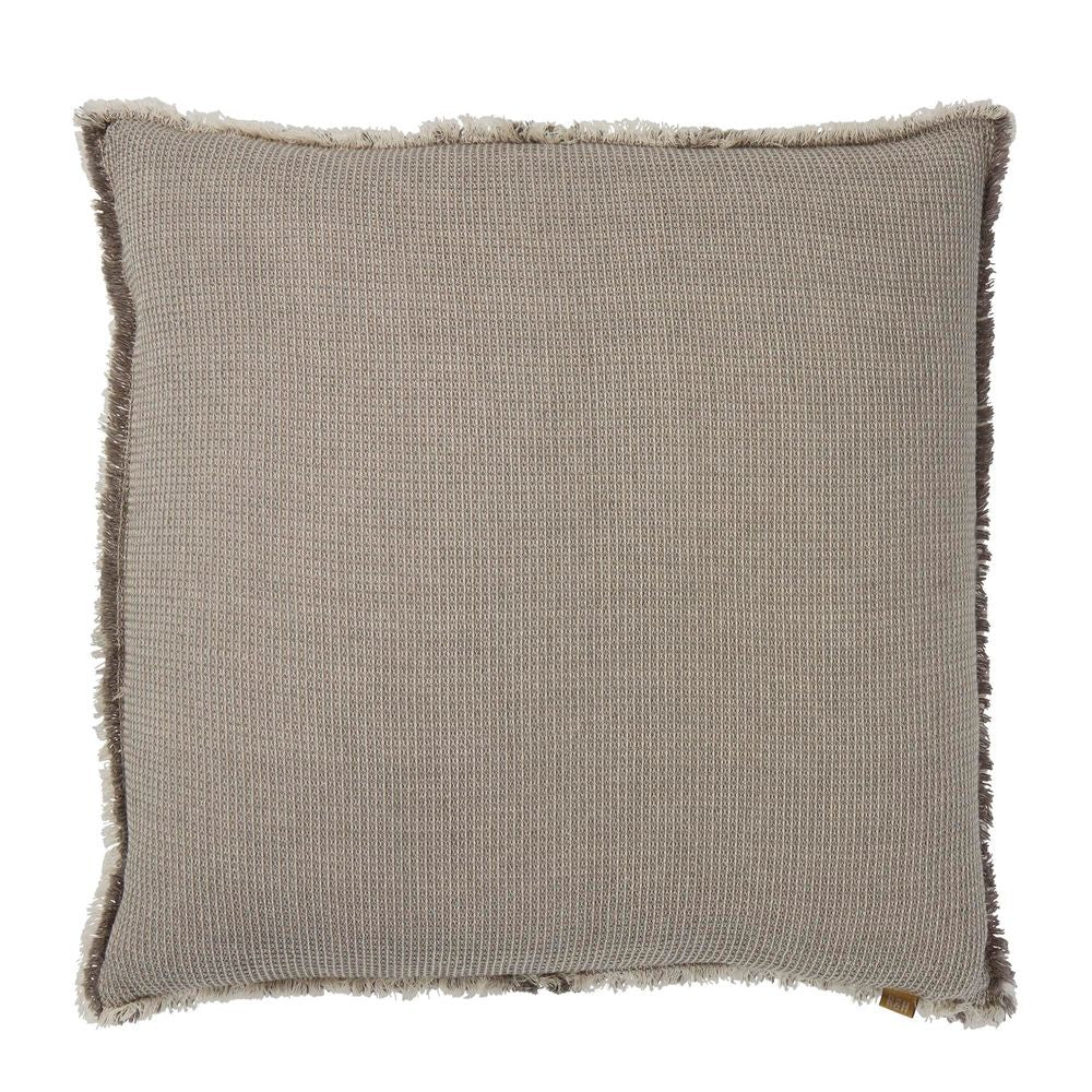 Chambray Waffle Cushion Charcoal (50x50)