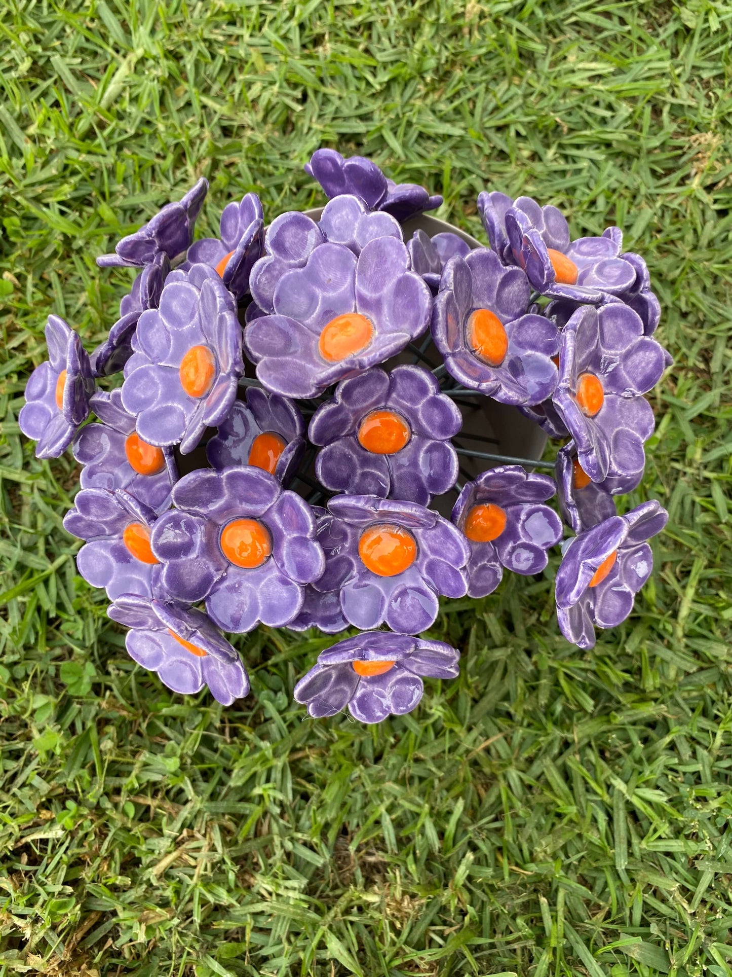 Ceramic Flowers - Mini (Purple)