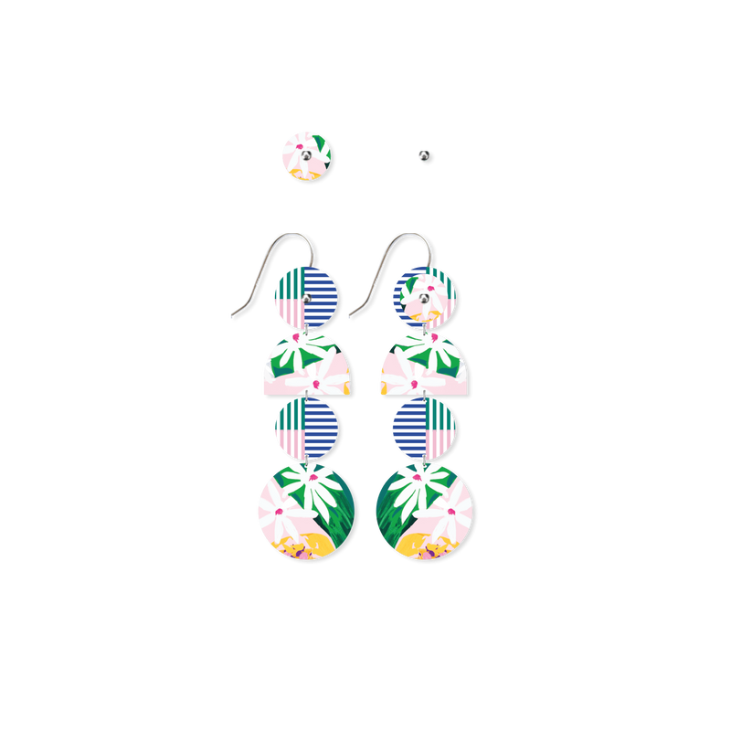 Morgan Jamieson Stacked Quad Drop Earrings