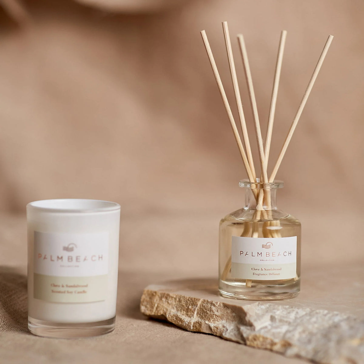Mini Candle & Diffuser Set - Clove & Sandalwood