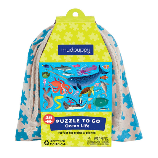 Mudpuppy 36 Pc To Go Puzzle - Ocean Life