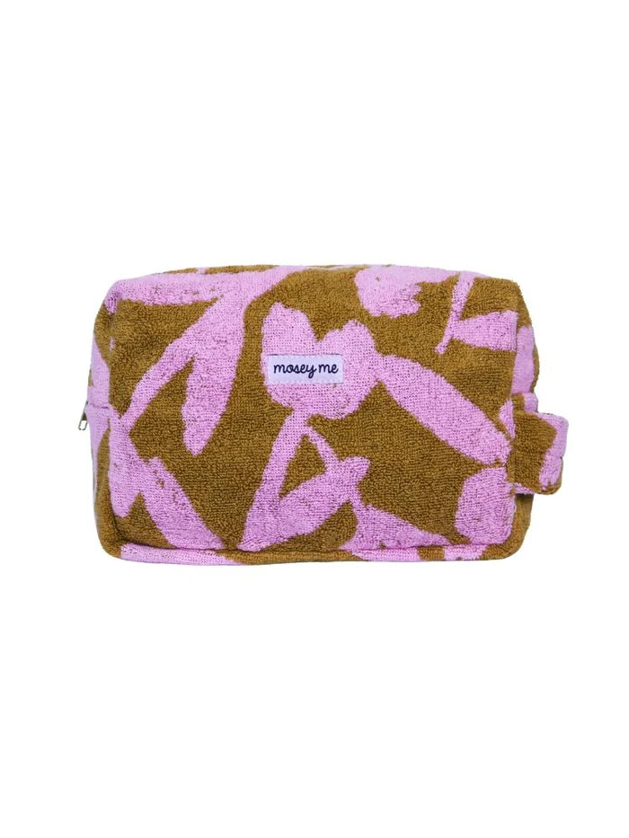 Abstract Terry Toiletry Bag