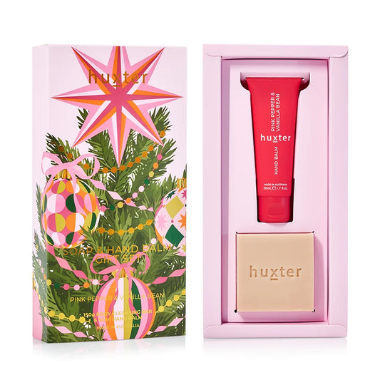 Soap & Hand Balm Gift Set - Pink Pepper & Vanilla Bean