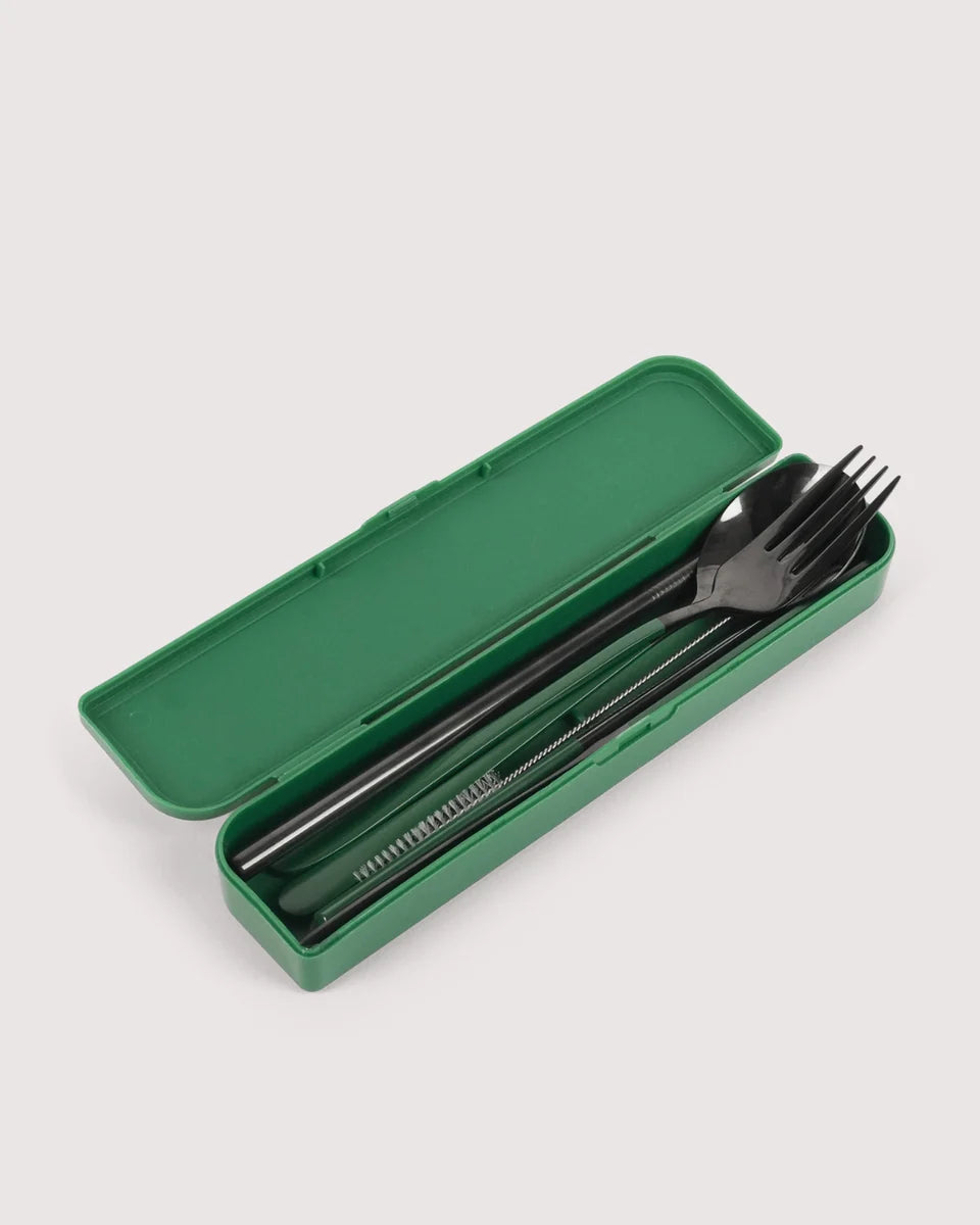 Take Me Away Cutlery Kit - Black/Forest