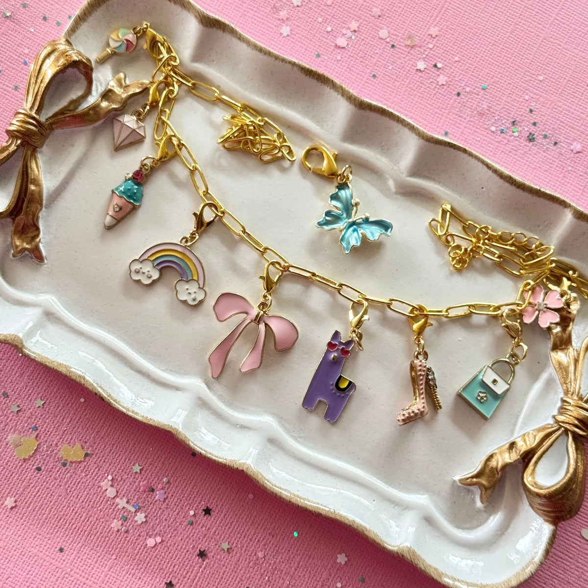 DIY Necklace Kit With Enamel Charms