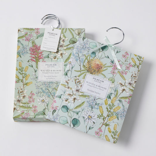 Wattle & Bloom Scented Hanging Sachets - Ginger Flower