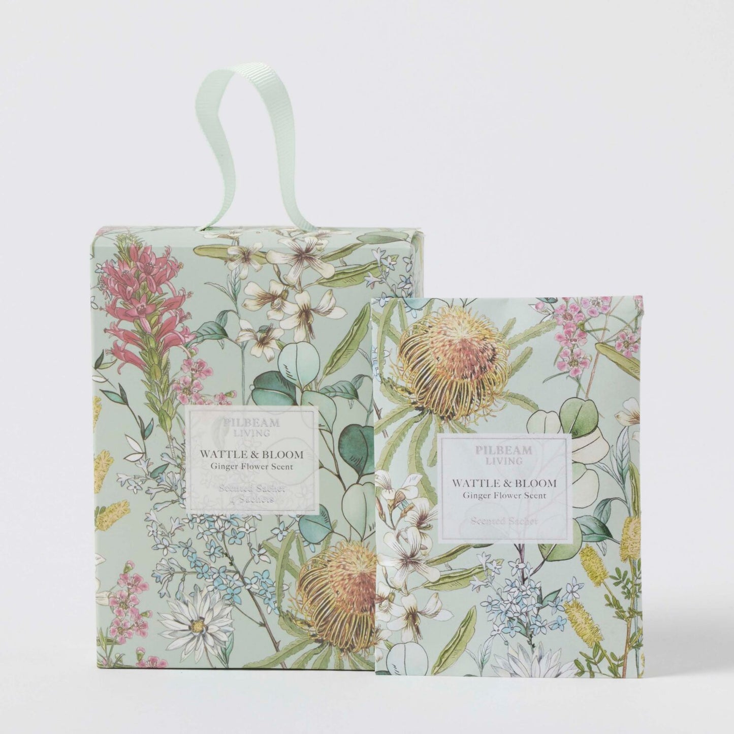 Wattle & Bloom Scented Mini Sachets - Ginger Flower (4 x 10g)