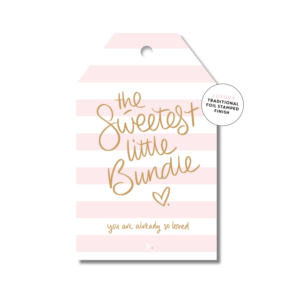 Gift Tag - The Sweetest Little Bundle (Pink)