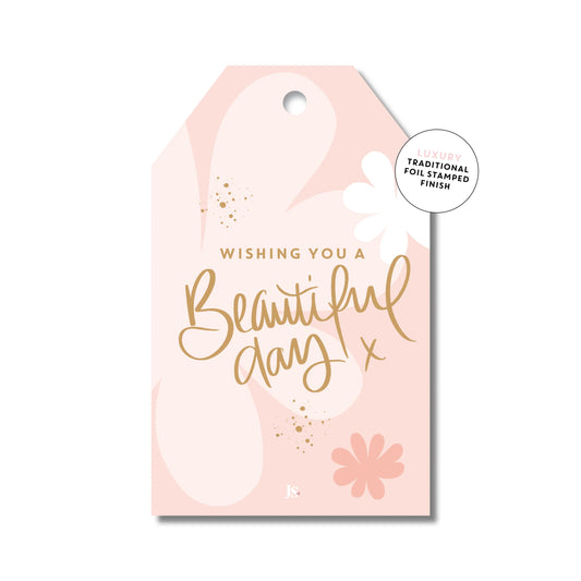Gift Tag - Beautiful Day (Peachy)