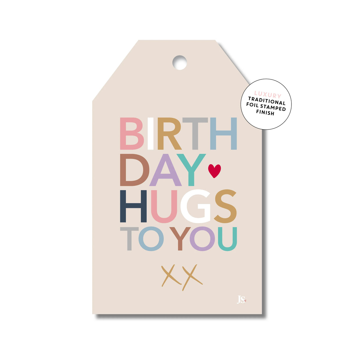 Gift Tag - Birthday Hugs To You