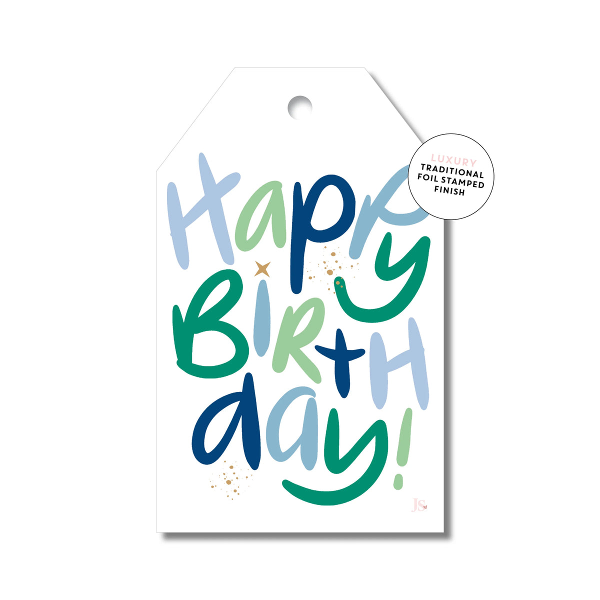 Gift Tag - Big Birthday Letters