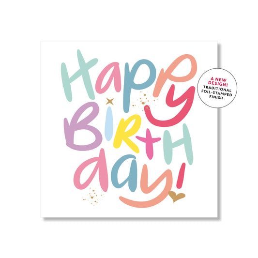 Card - Bright HB Letters
