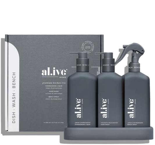 Kitchen Trio Pack (Bench Spray, Dish Wash, Hand Wash) - Blue