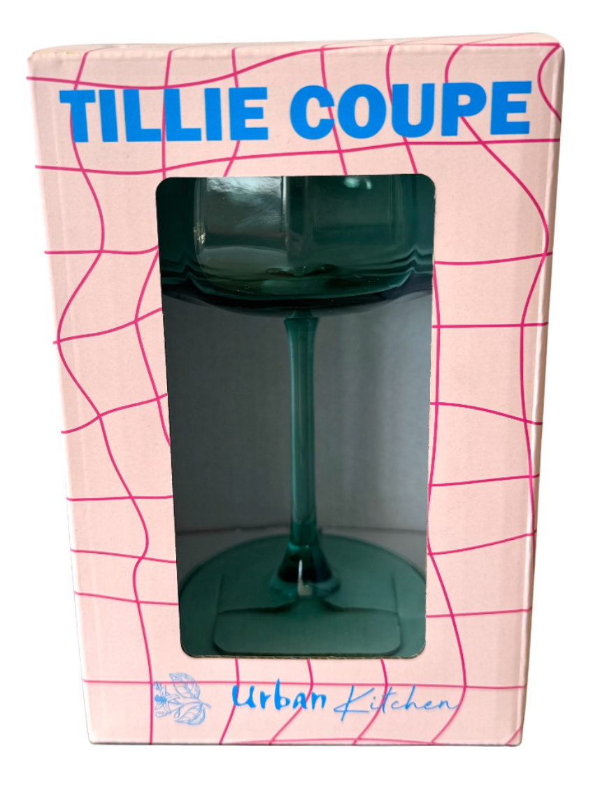 Tillie Coupe Glass (Single Gift boxed assorted colours)