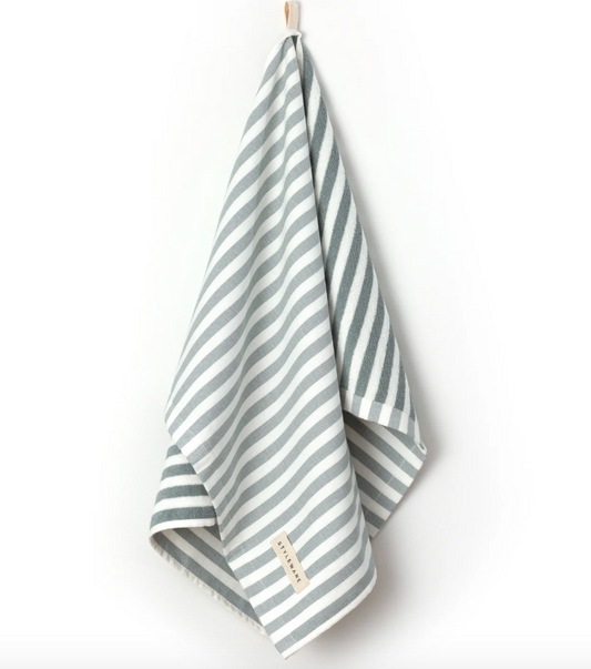 Between The Lines Tea Towel - Matcha