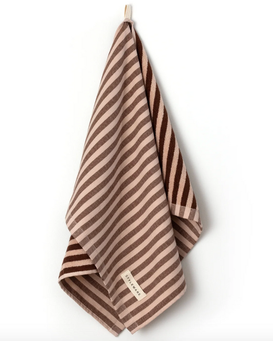 Between The Lines Tea Towel - Choc Malt