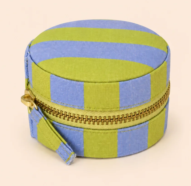 Lime Stripe Jewellery Box