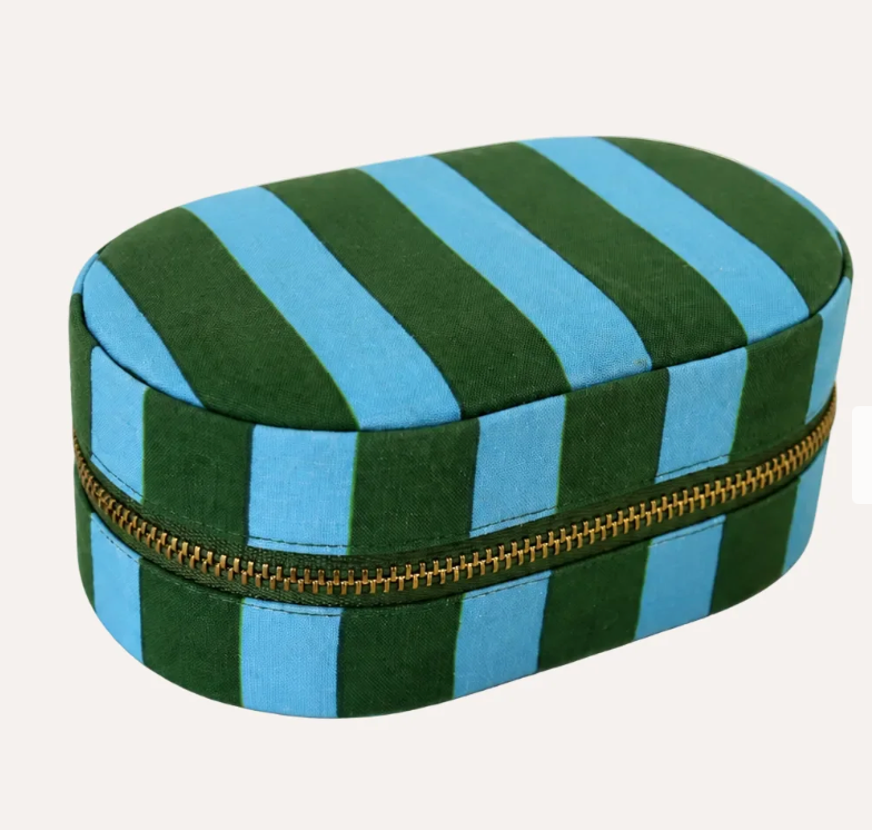 Green Stripe Jewellery Box
