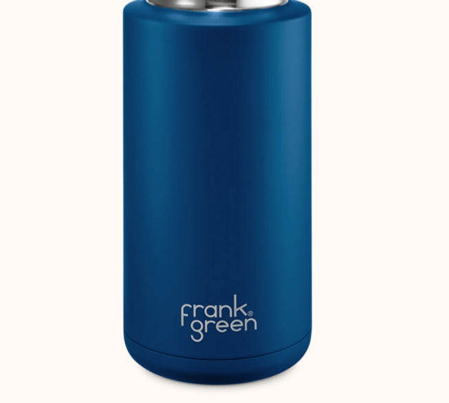 Frank Green - 1 litre ceramic drink bottle with straw lid