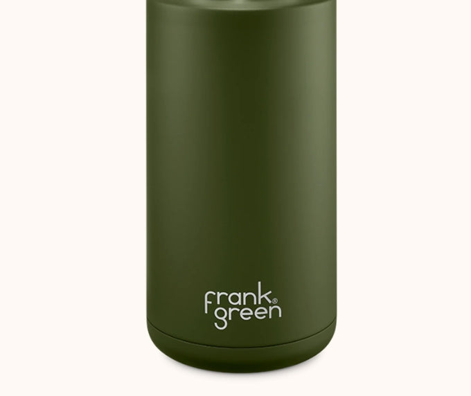 Frank Green - 1 litre ceramic drink bottle with straw lid