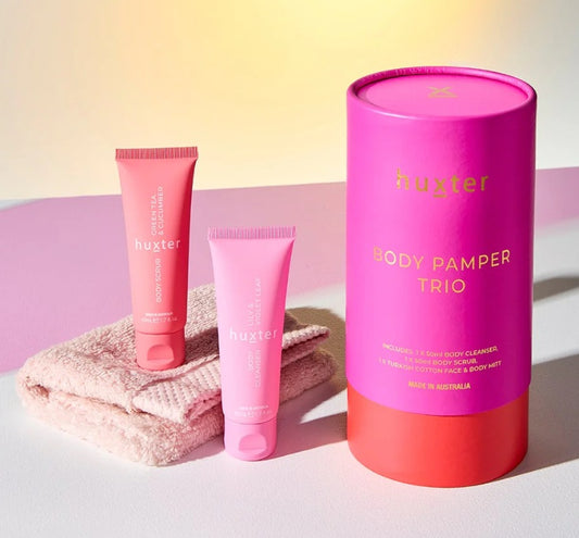 Bold Blooms Body Pamper Trio - Fushcia