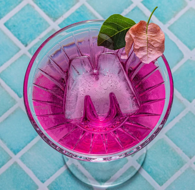 Letter M - Ice Shape Trays (Pink)