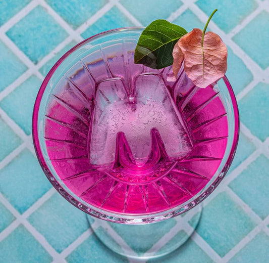 Letter M - Ice Shape Trays (Pink)