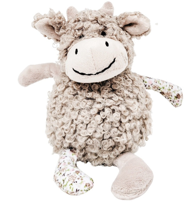 Cow Rattle Dark Grey17cm