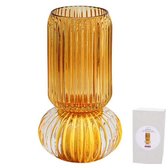 Zinette Glass LED Hurricane Lantern