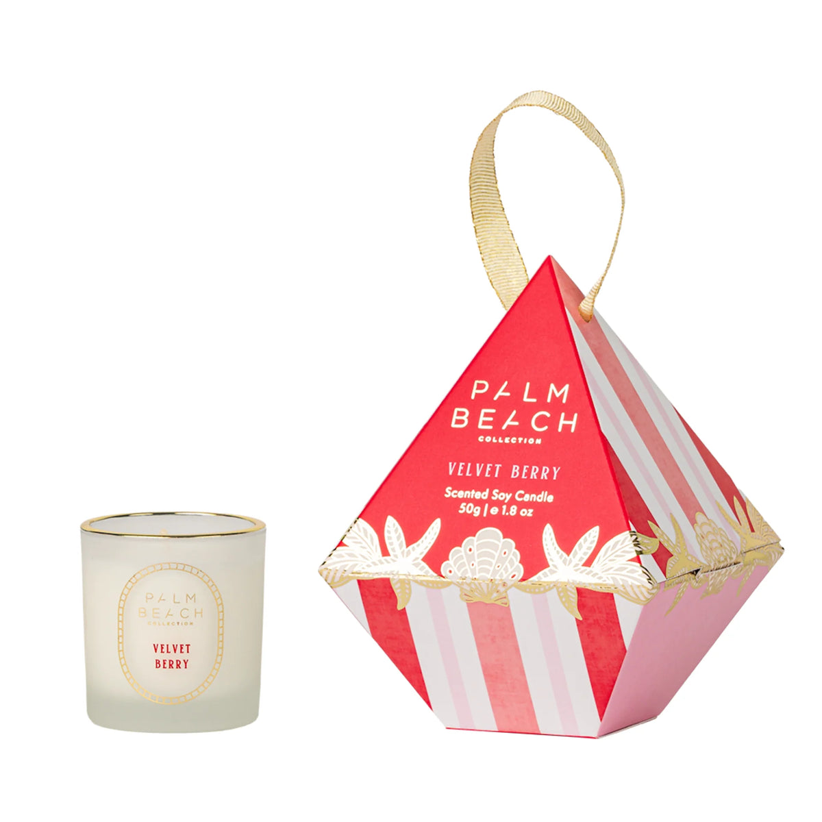 Velvet Berry Mini Candle Hanging Bauble